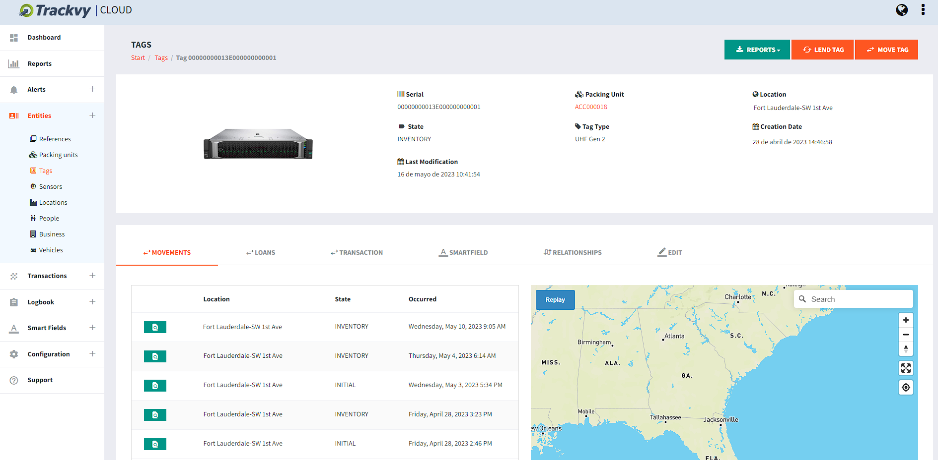 Trackvy Operation Traceability